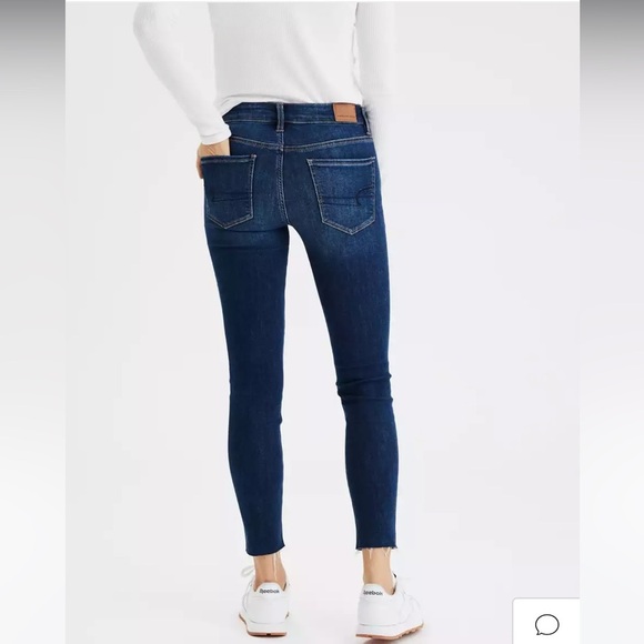 AMERICAN EAGLE OUTFITTERS SIZE 14 SUPER STRETCH SUPER HI-RISE JEGGING CROP - Picture 2 of 11